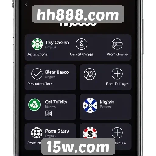 Funcionalidades do aplicativo móvel do hh888.com