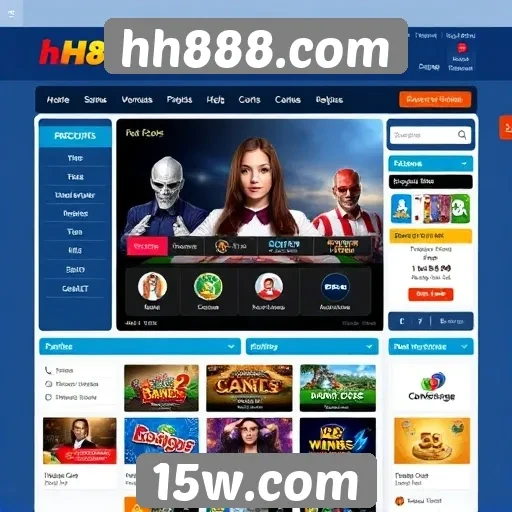 Análise da interface do usuário do site hh888.com